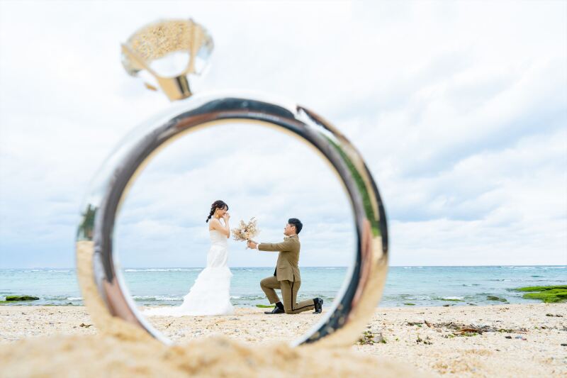 リングの中でプロポーズ