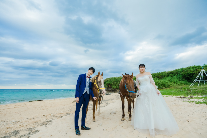 乗馬プランで楽しむビーチ撮影！