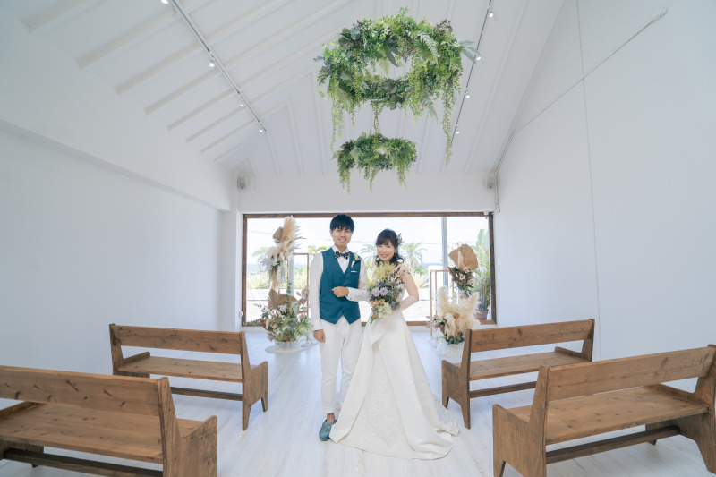 チャペル撮影からスタート