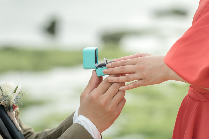 ビーチでプロポーズの風のお写真も☀