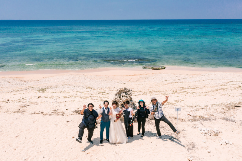 ラストカットはチームのみんなと！