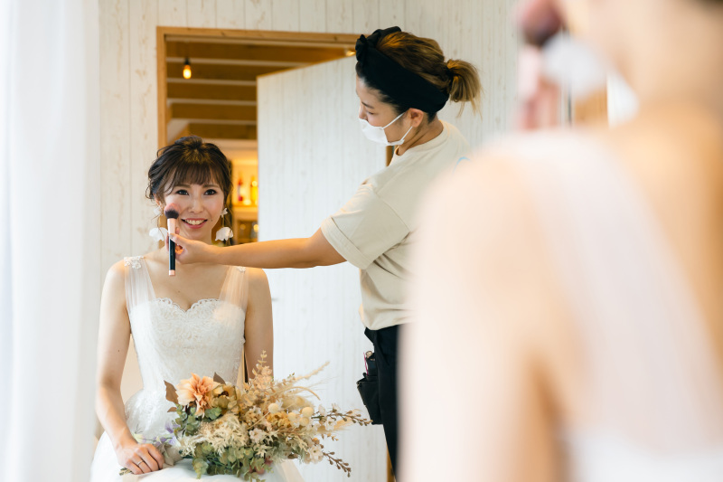 リラックスしたお支度時間。