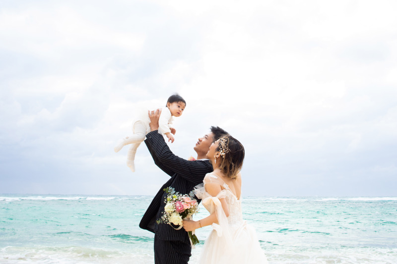 セレモニーの後はロケーションフォトへ