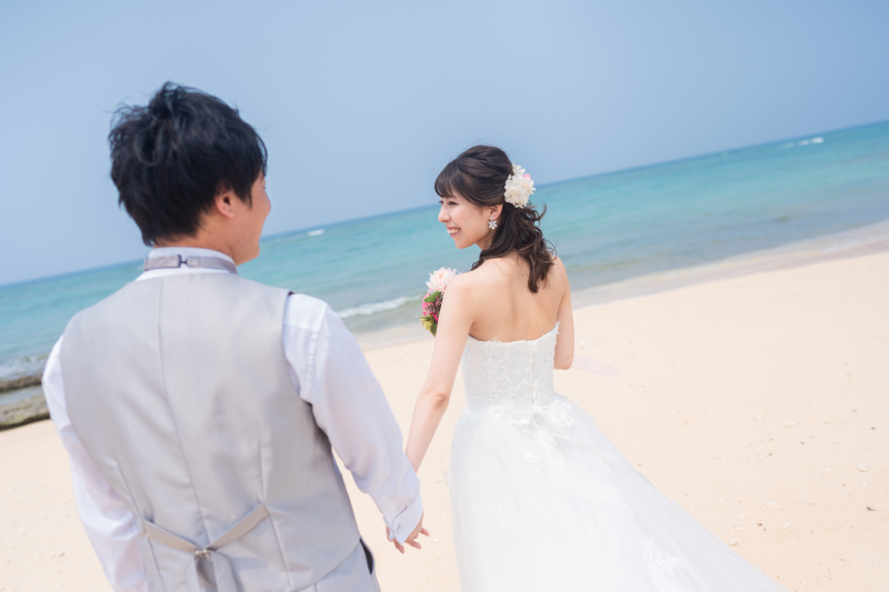 透明度が高くて青い海にもう満足！