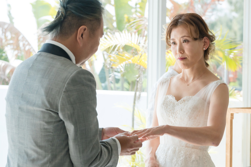 指輪交換 → 披露