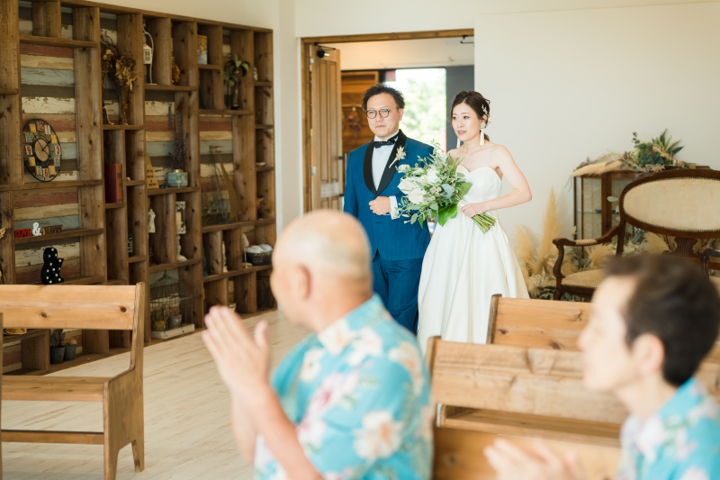 セレモニーの入場はおふたりで！