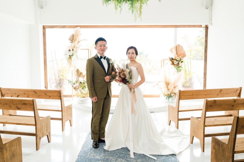 チャペルでの正統派フォトもおさえました。