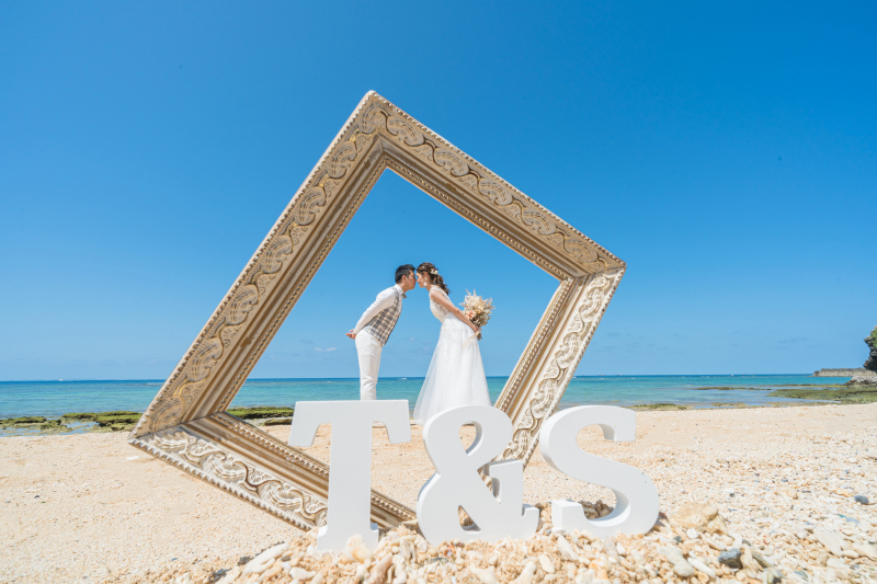 フォトフレームにおさまるふたり。