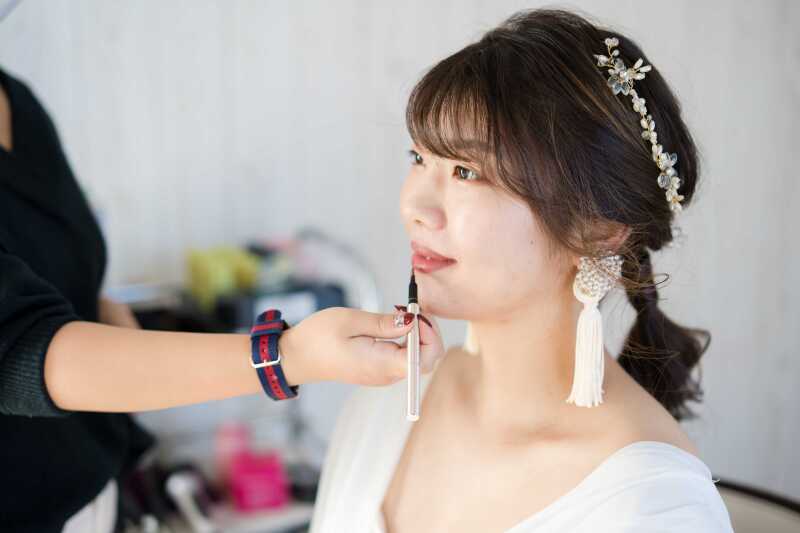 ヘアメイク仕上がりました