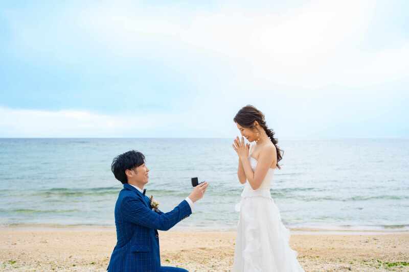 プロポーズシーンも