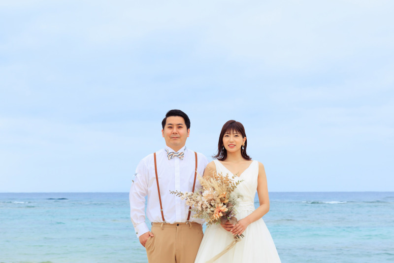 ビーチでのペアショット！