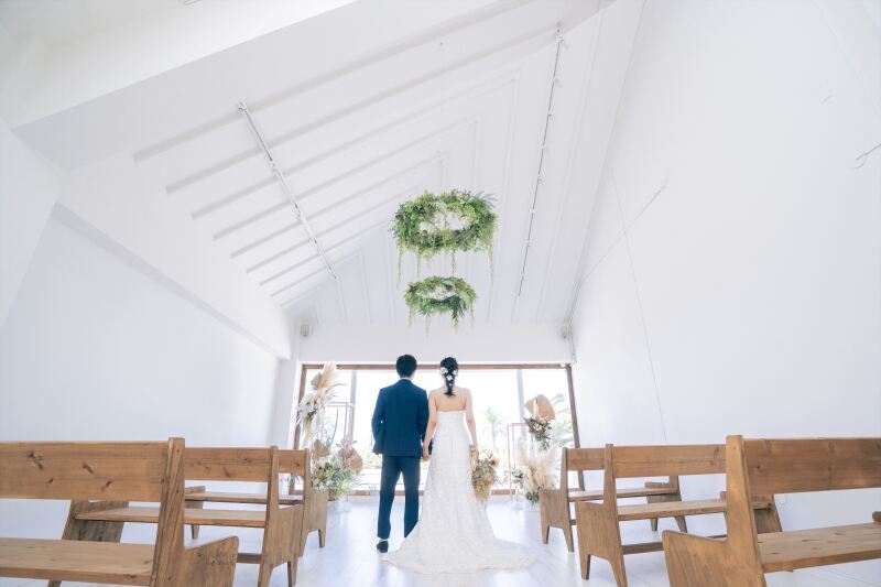 チャペルから本格的な撮影スタート！