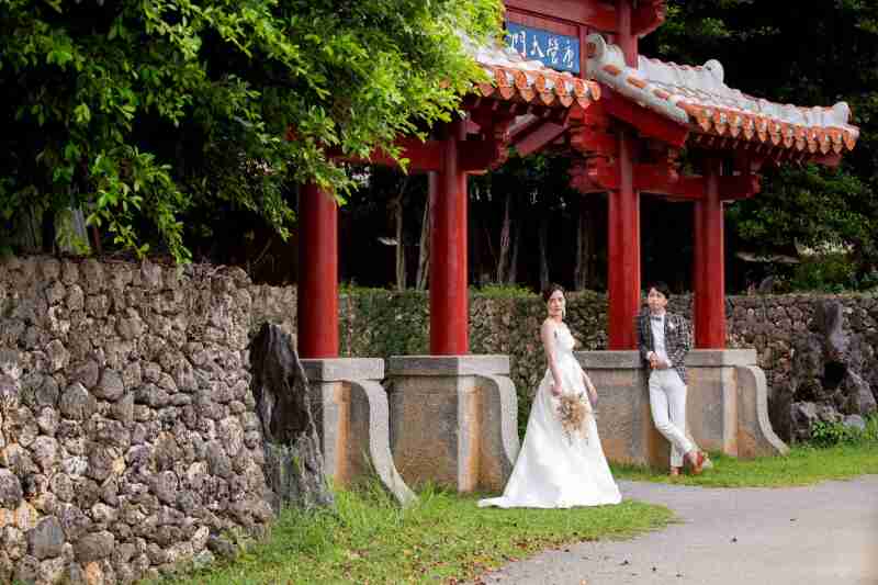 琉球の街並みから