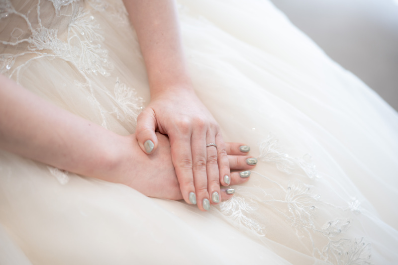 手元のアップも映える1枚