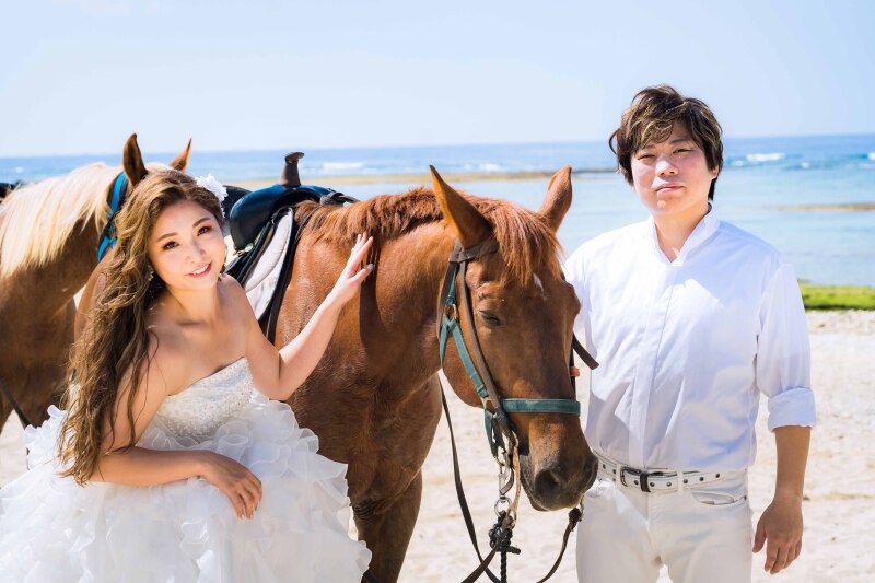 お馬さんとのショット