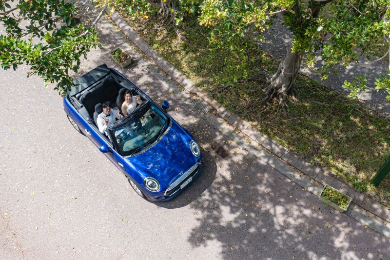 オープンカーとの撮影☀