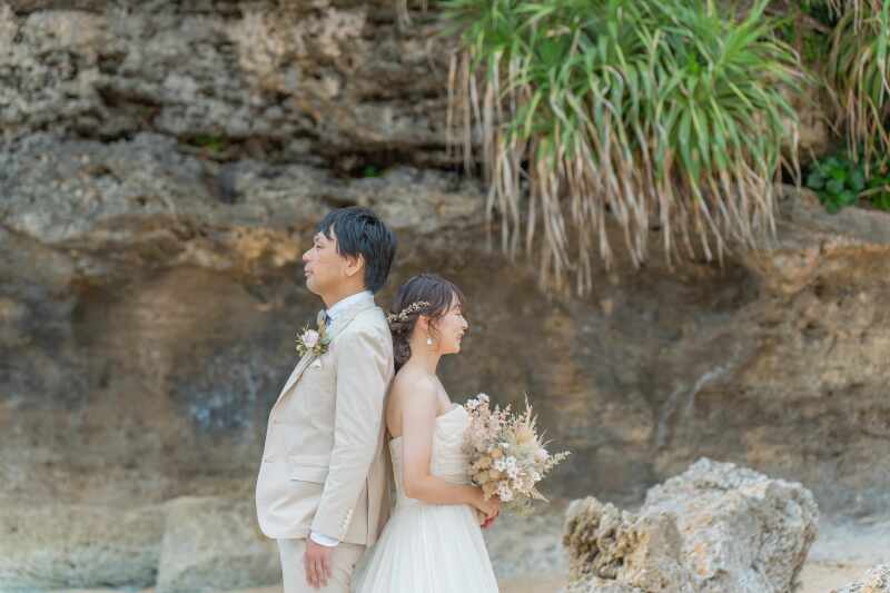 岩場でのカット