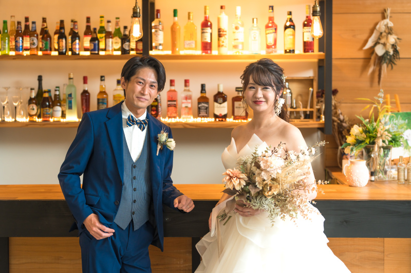 バーカウンターでの撮影