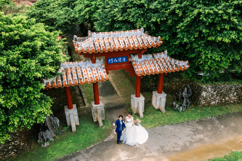 琉球の街並みで