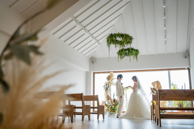 チャペルで叶う挙式風の撮影