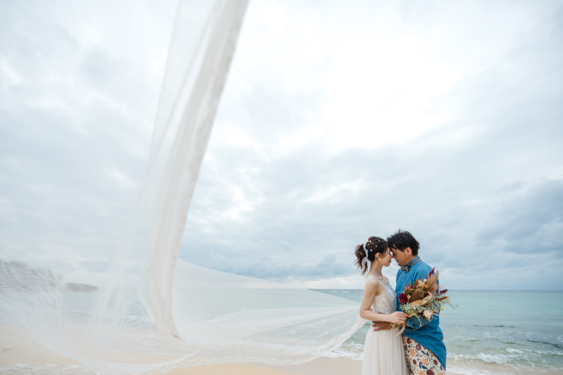 幻想的なロングベールショット＊