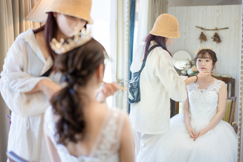 メイクシーンもしっかり残します！