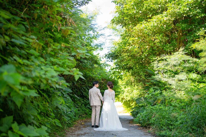 緑のトンネルの中で