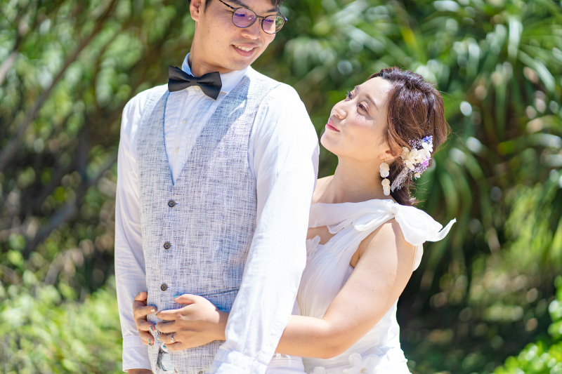 ビーチでグリーンのショットも☀