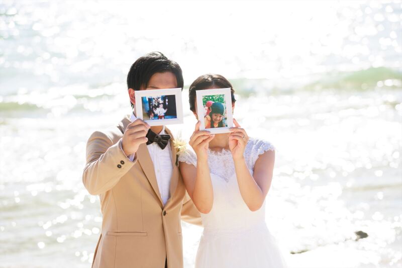 ご持参いただいたフォトと一緒に