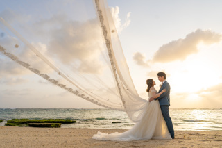 沖縄西海岸の眩いサンセット！