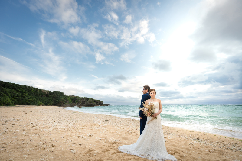 ふたりだけのビーチで。