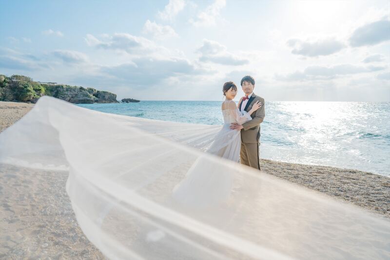 潮風を浴びながら