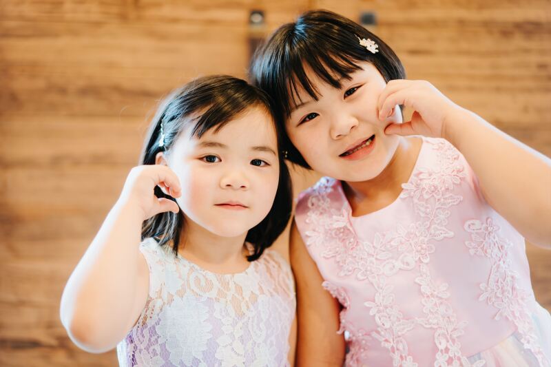 おふたりのお子様もおめかし♪