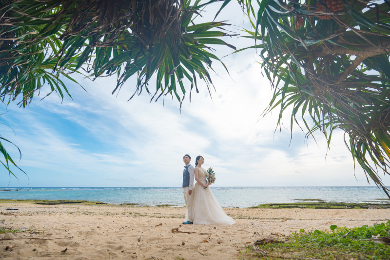 青い海と青い空