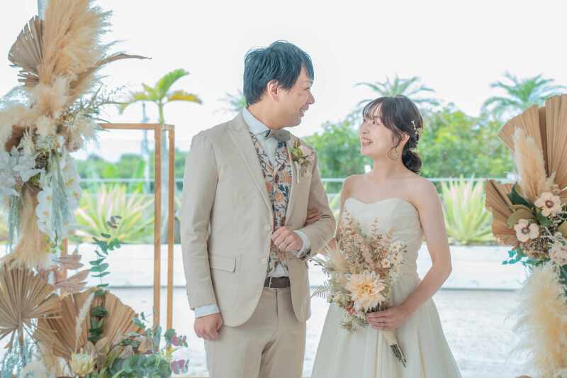 チャペルでツーショット