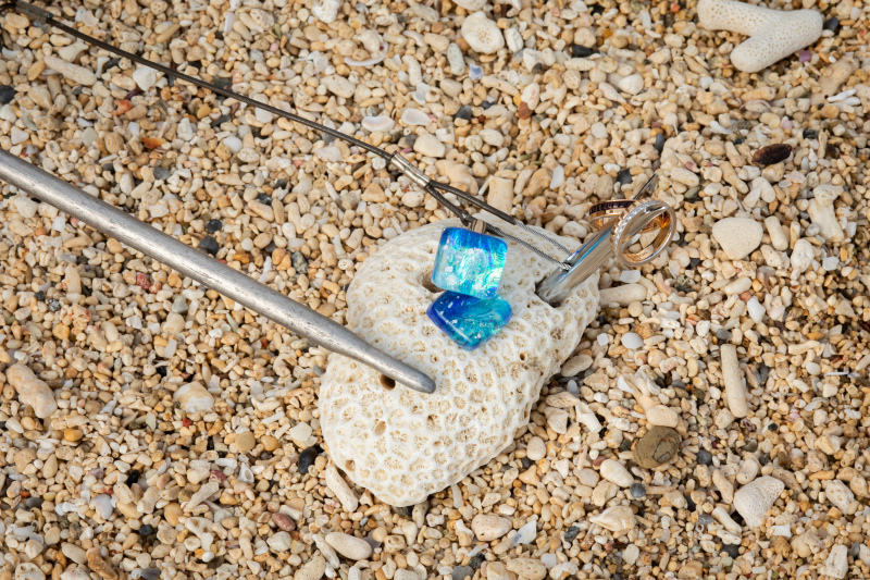 海色のカフスボタンと海グッズ✧