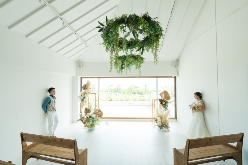 チャペルから撮影スタート