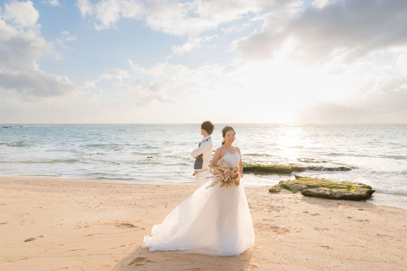 リゾートフォトでは外せない開放的なビーチ撮影!