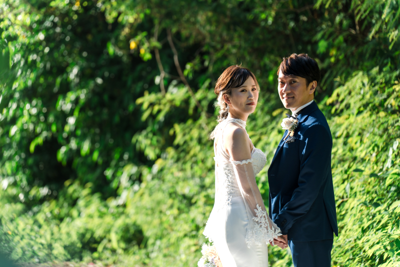 ビーチへ続くグリーンロード