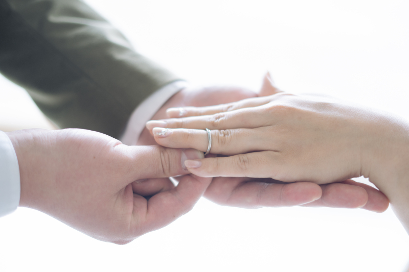 挙式風のお写真も!