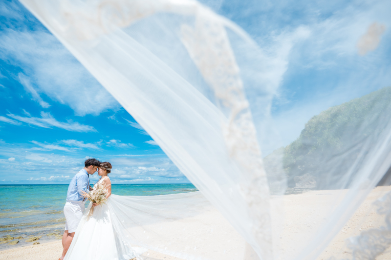 風を纏うロングベール