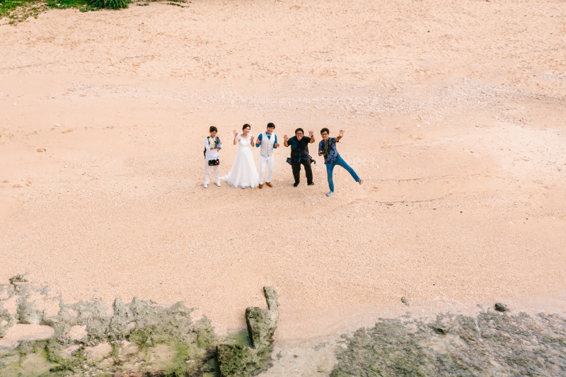 ラストカットはドローンで♪