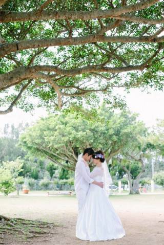 見つめ合うお二人の幸せな空間