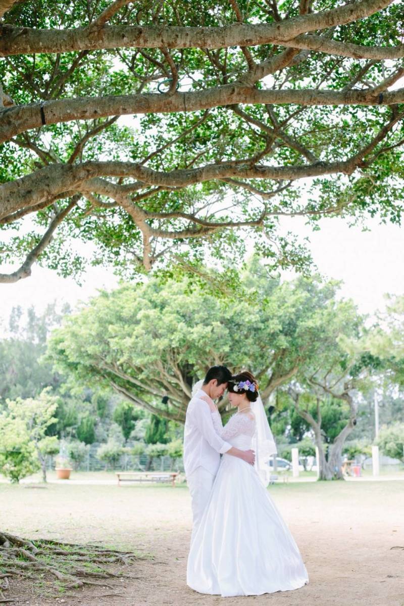 見つめ合うお二人の幸せな空間