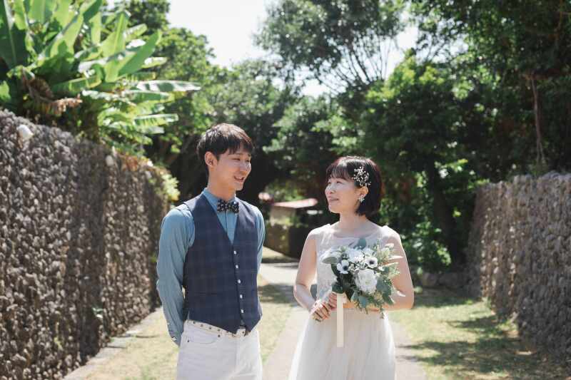 琉球の街並みで