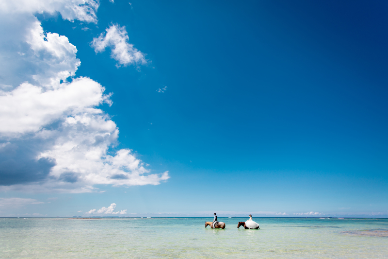 海に入ることも