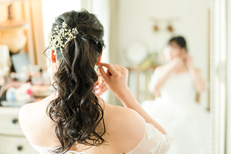 新婦様のメイクシーン♡