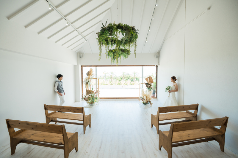 チャペル撮影からスタート