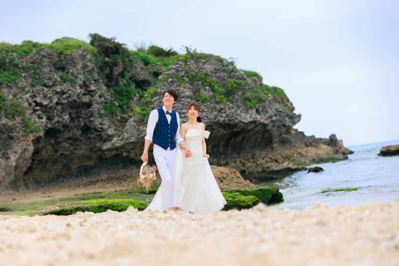 ビーチをお散歩