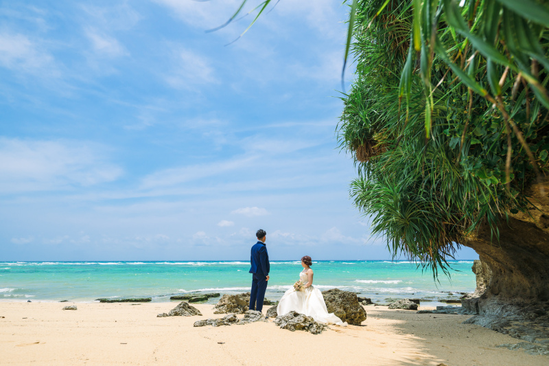 広大な海を眺めながら